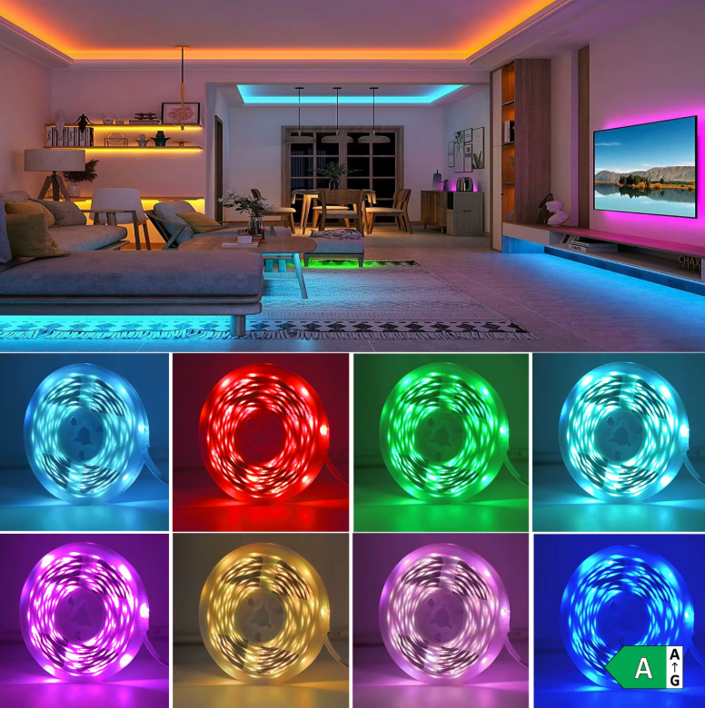 RGB LED Strip Lights 5m 10m 20m 30m APP Control